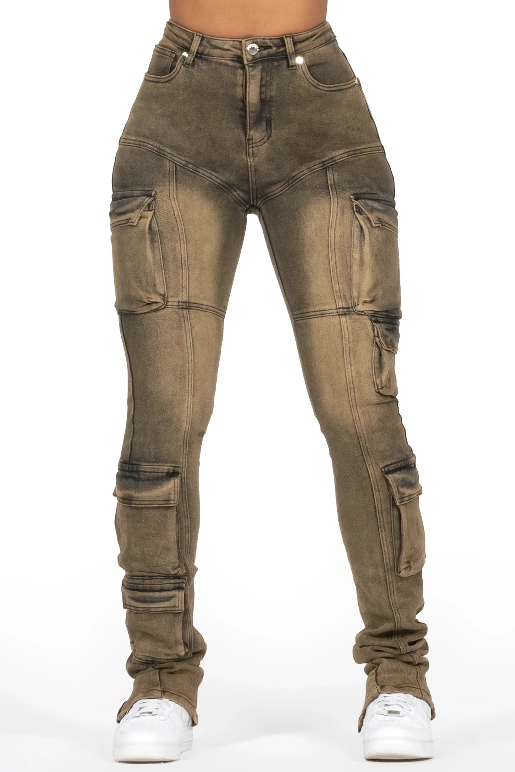 Jaylin Brown Wash Skinny Stacked Jean
