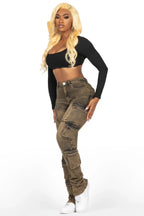 Jaylin Brown Wash Skinny Stacked Jean