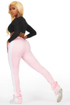 Savannah Pink Super Stacked Track Pant