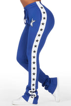 Kevona Blue Super Stacked Track Pant