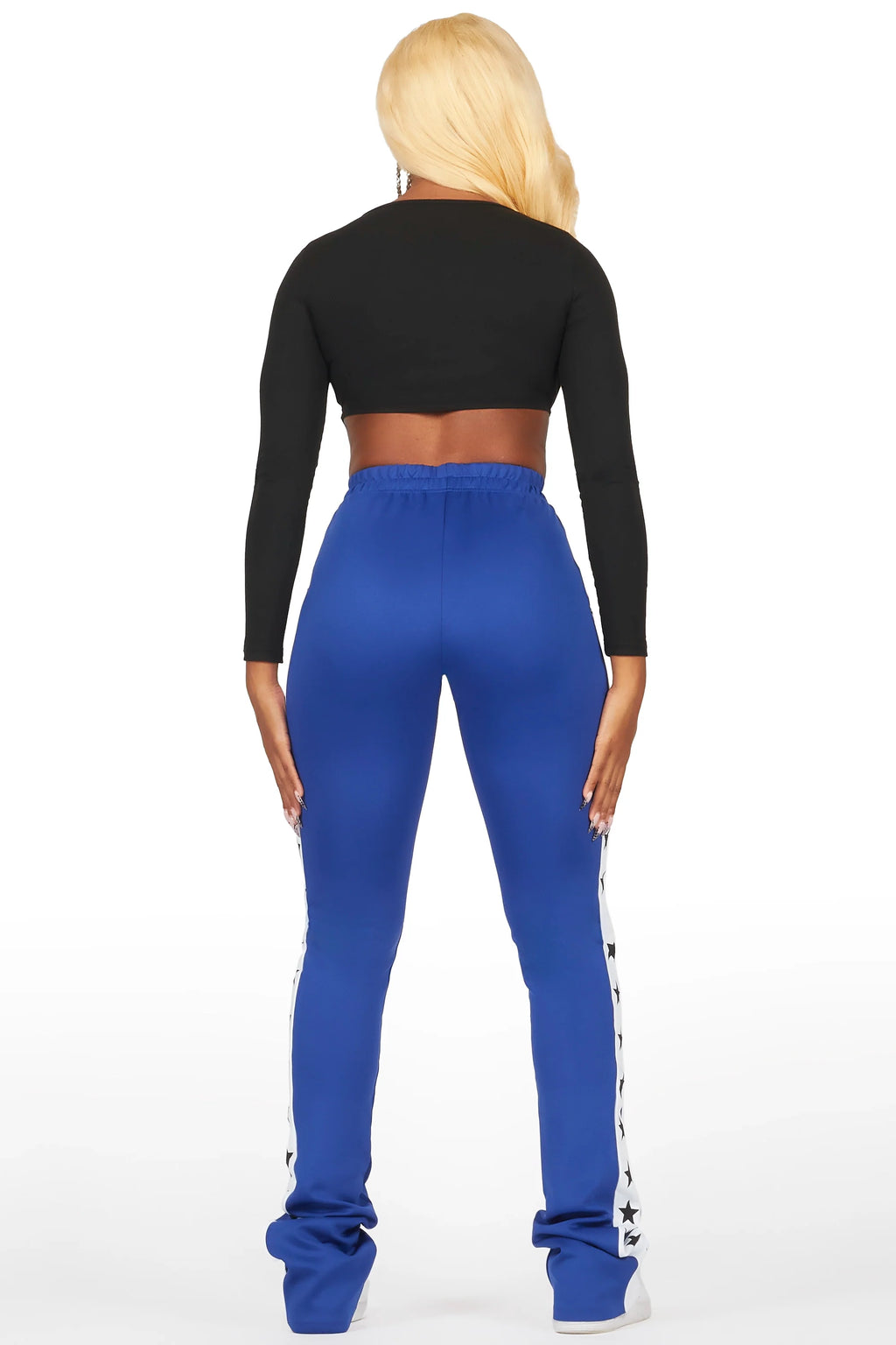 Kevona Blue Super Stacked Track Pant