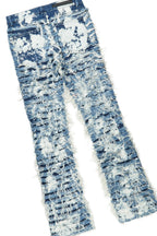 Lake White/Navy T-Shirt & Bossko Stacked Flare Jean Bundle