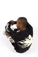 Pluton Black/Cream Graphic Crewneck Sweatshirt