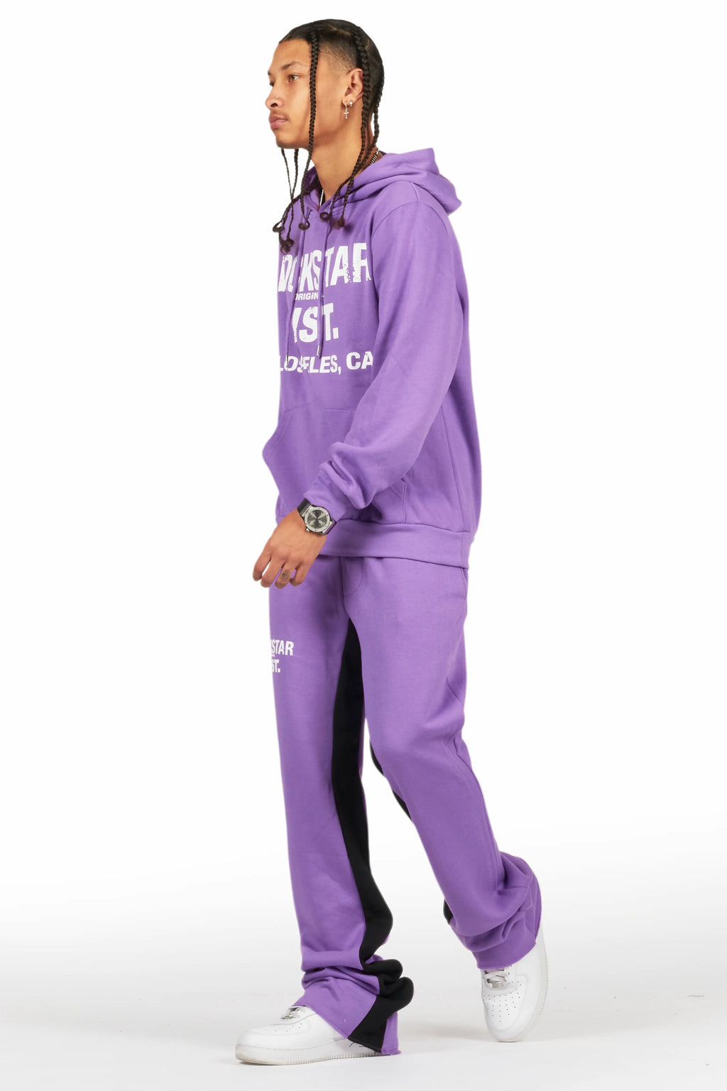 Lake Purple Hoodie/Baggy Track Pant Set
