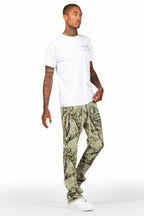 Rabi Tree Camo Knitted Mohair Pants