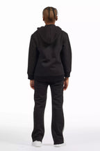 Boys Wizzurd Black/Grey Stacked Flare Track Set