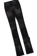 Bubble White/Black T-Shirt/Super Stacked Flare Jean Bundle