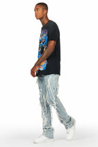 Ebbe Black Graphic Oversized T-Shirt