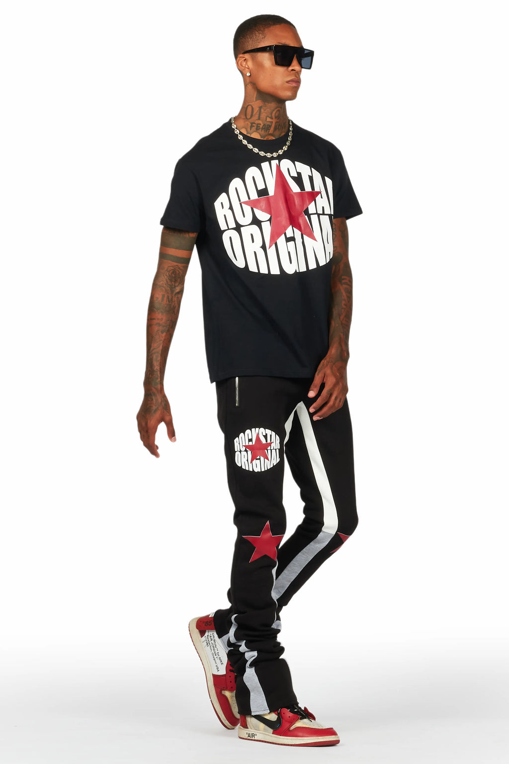 Sarge Black T-Shirt/Super Stacked Flare Track Set