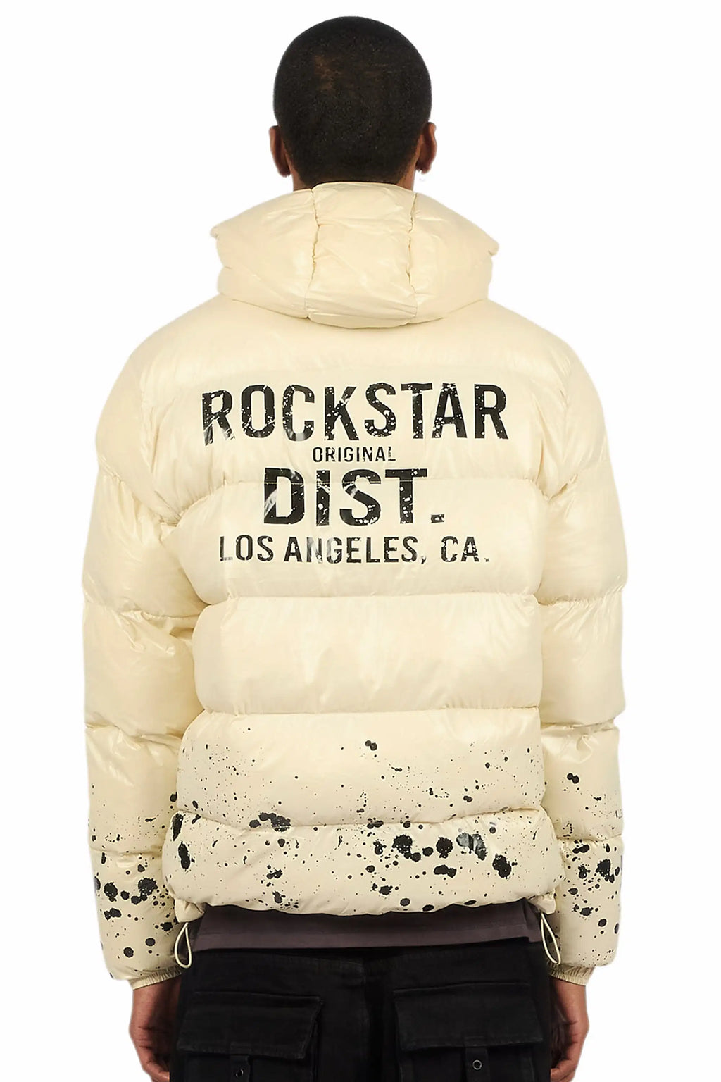 Raffer Beige Heavy Puffer Jacket