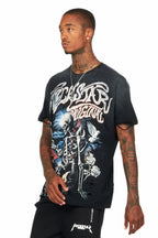 Danby Black/Red Graphic Oversized T-Shirt