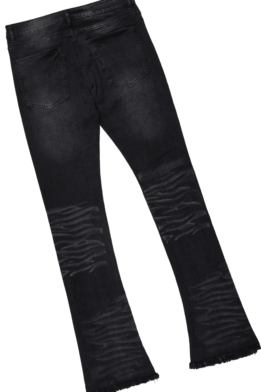 Brookwood Black T-Shirt/Stacked Flare Jean Set