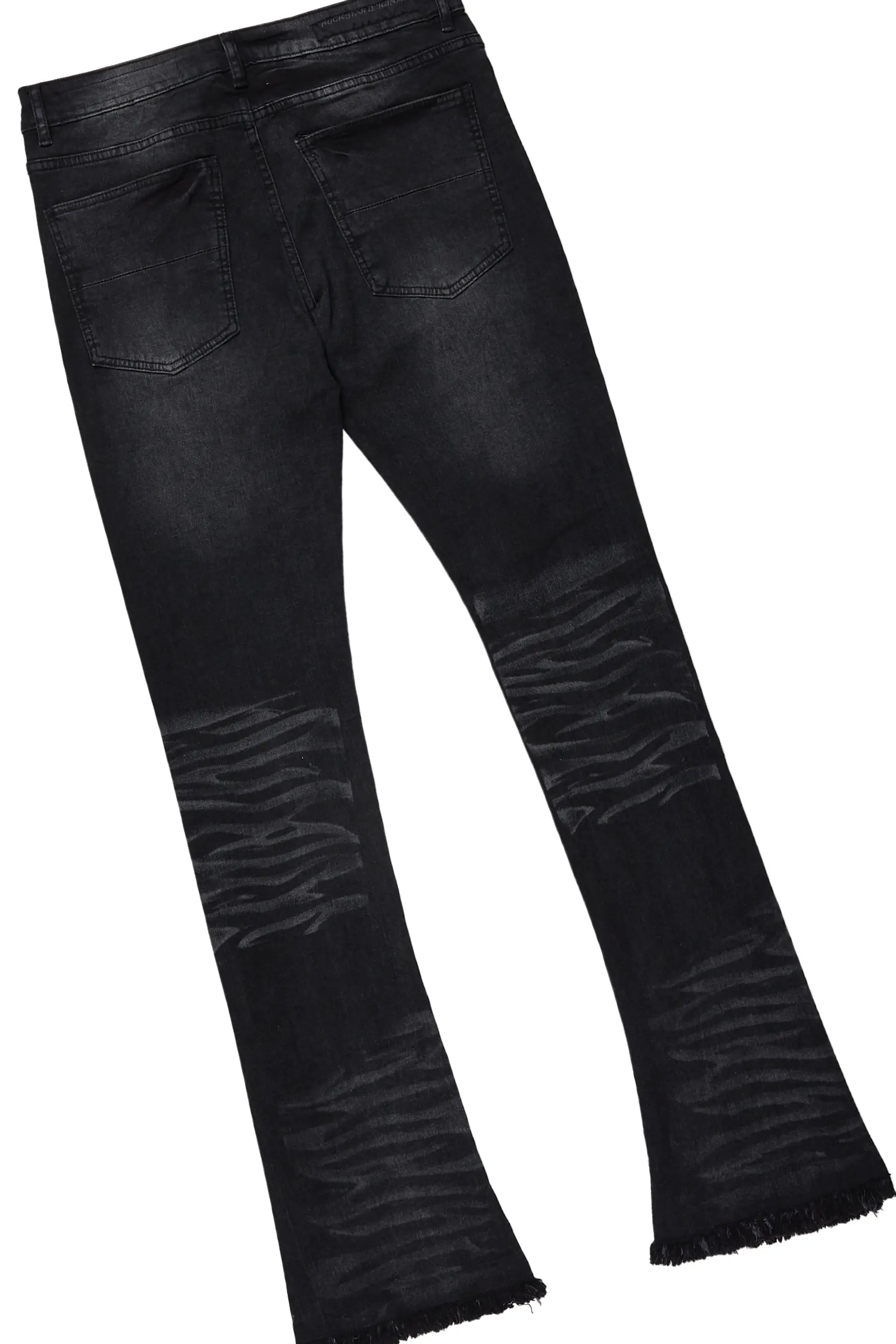 Brookwood Black T-Shirt/Stacked Flare Jean Set