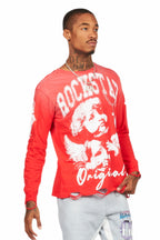 Deiter Red Long Sleeve Graphic T-Shirt