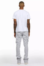 Amos Heather Grey T-Shirt/Stacked Flare Track Set