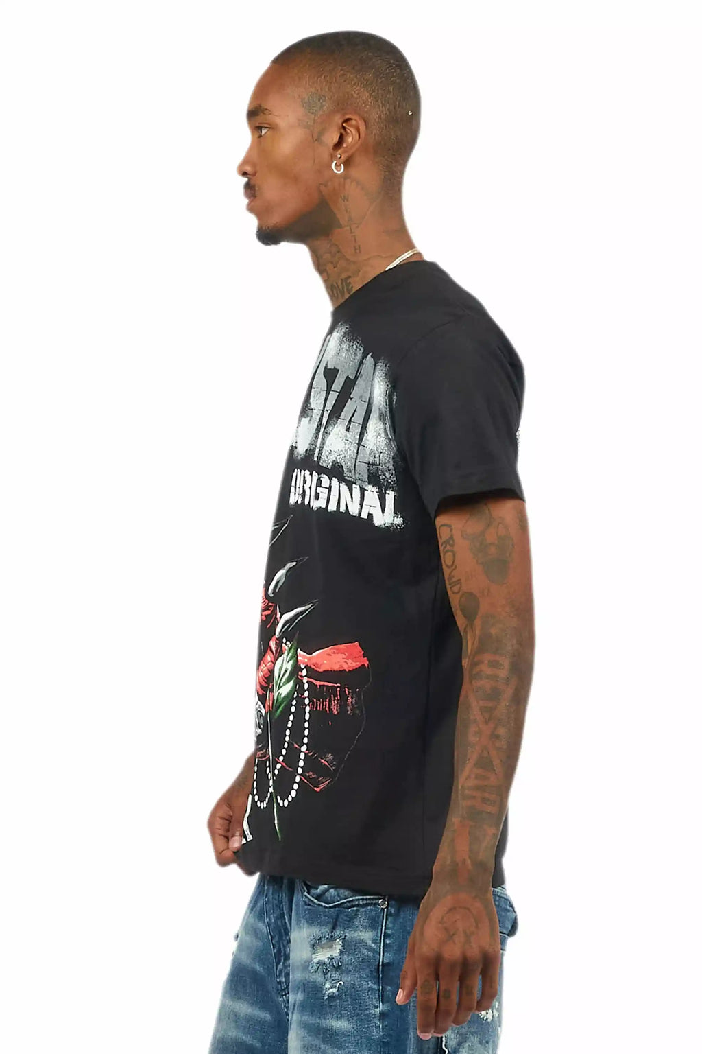 Azyrx Black Graphic T-Shirt