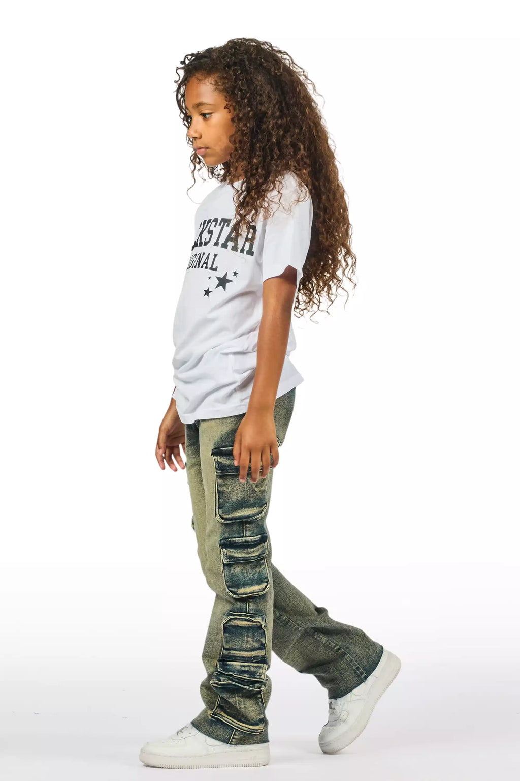 Girls Phoebe Tint Stacked Jean