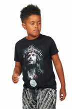 Boys Amina Black Graphic T-Shirt