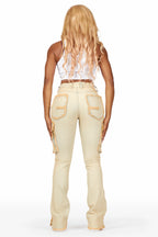 Camara Acid Wash Stacked Flare Jean