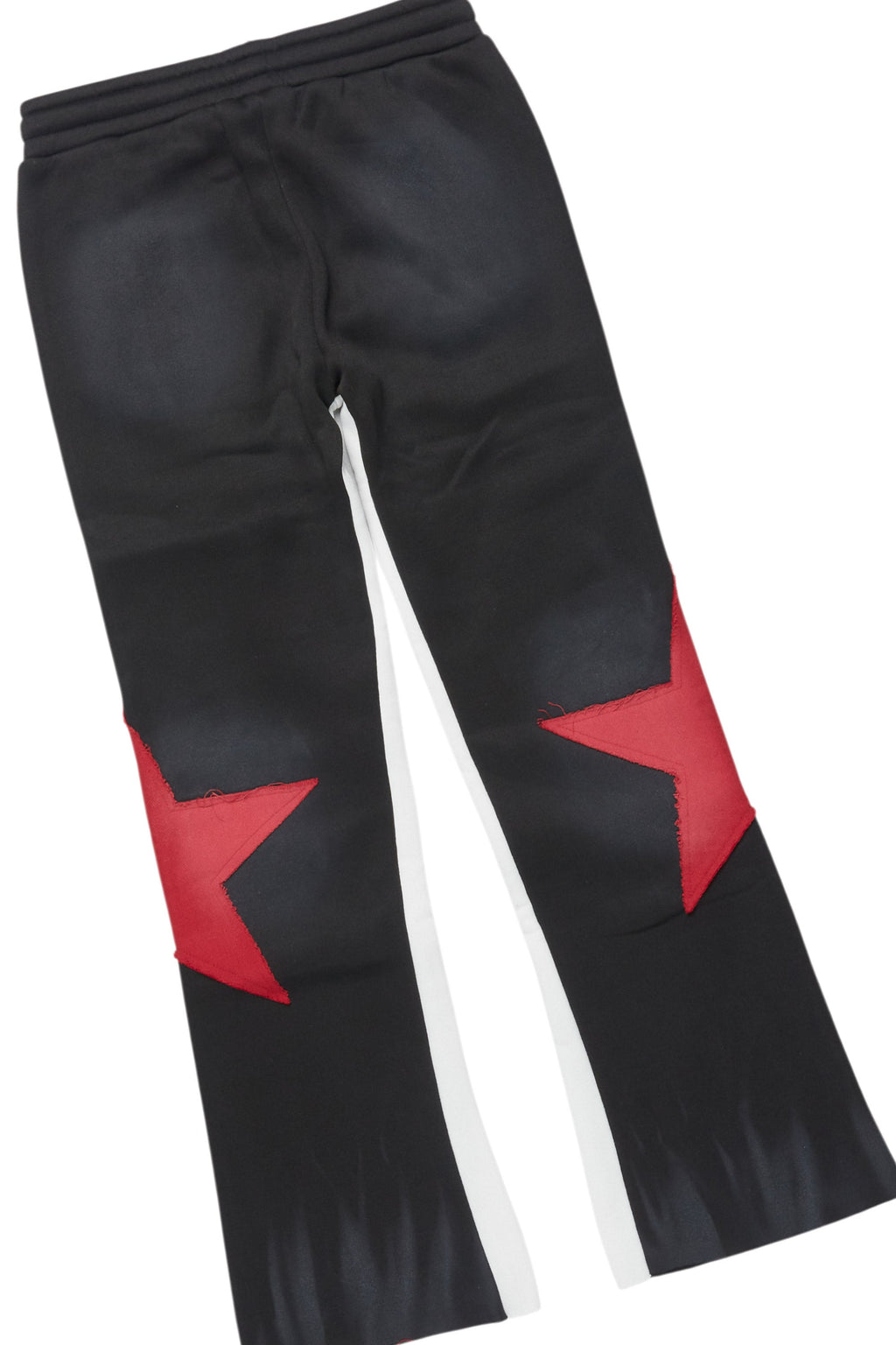 Boys States 2.0  Black/Red Stacked Hoodie Track Set