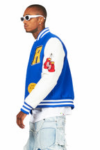 Eisen Royal Blue/White Varsity Jacket