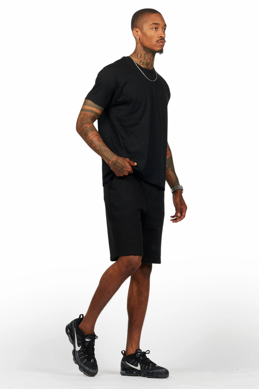 Sana Black Short Set