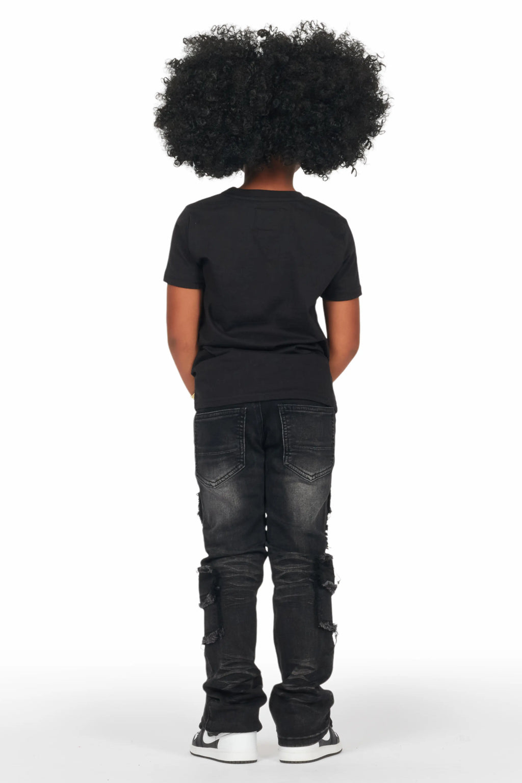 Girls Tyra Dark Grey Skinny Fit Cargo Jean