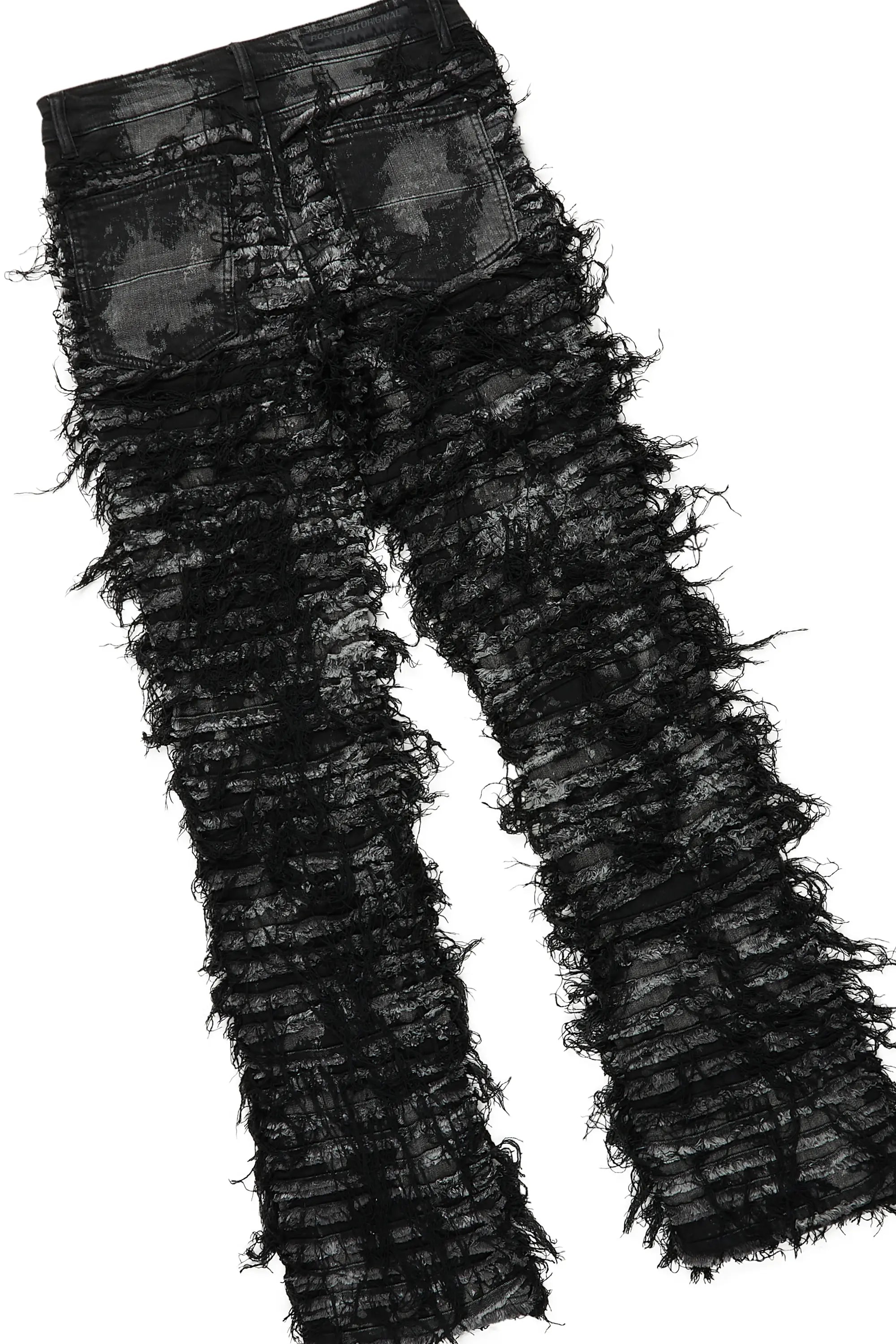 Rafe Black T-Shirt & Bossko Stacked Flare Jean Bundle