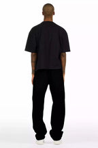 Basik Jet Black Baggy Jean