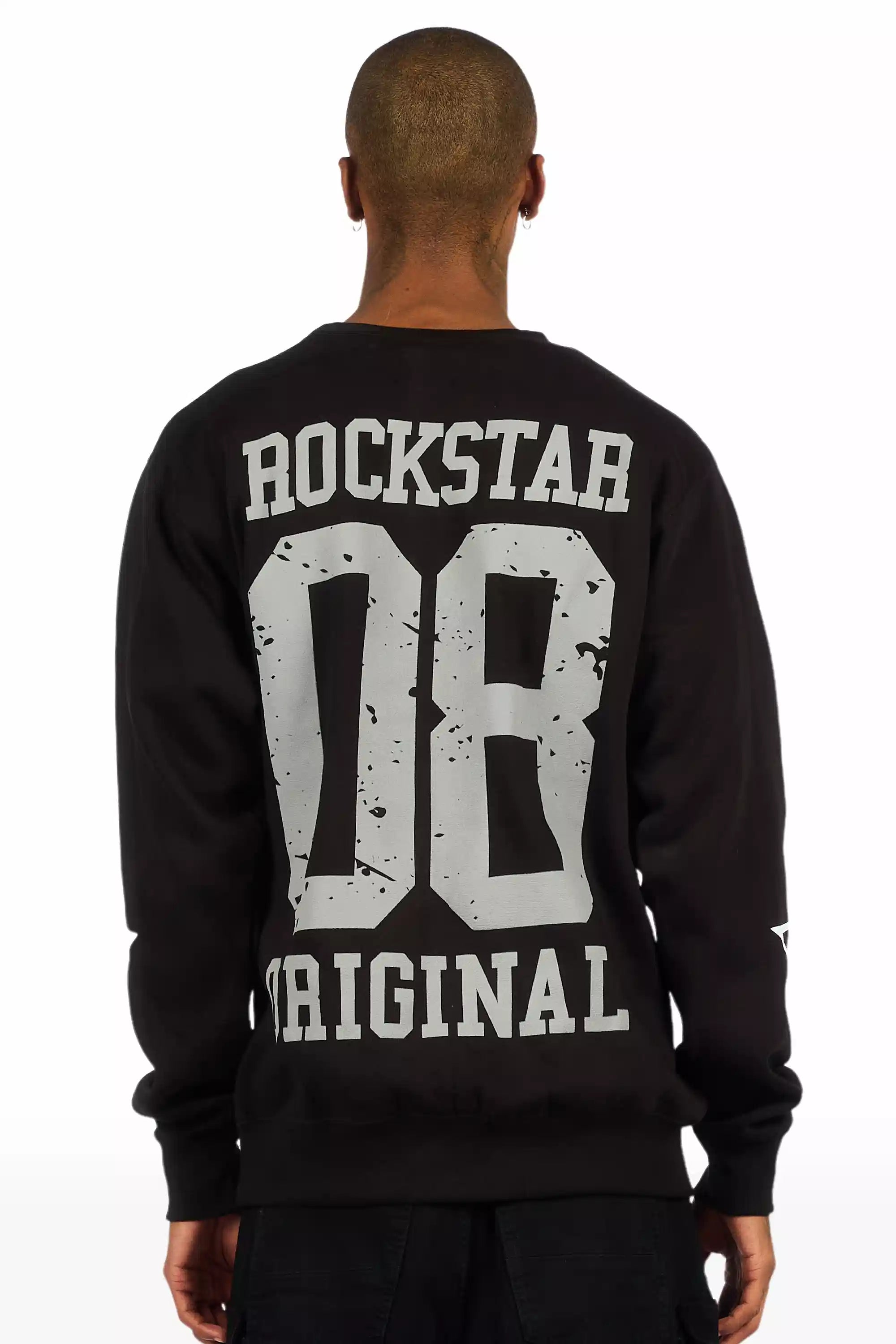 Boe Black Graphic Crewneck Sweatshirt