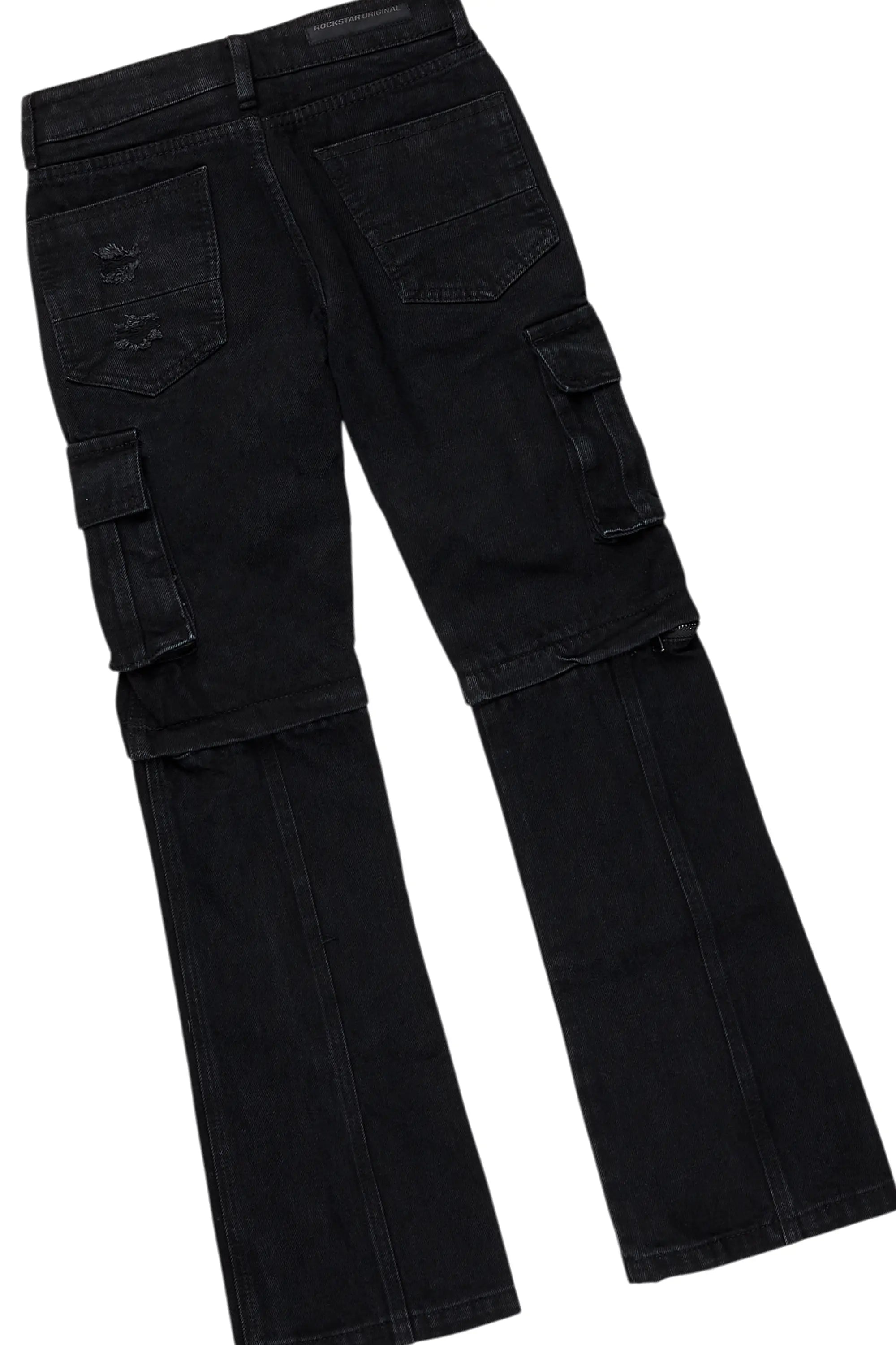 Girls Burial Black T-Shirt/Baggy Fit Jean Set