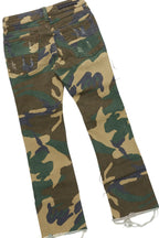 Boys Beau Camo/Vintage Green Hoodie/Stacked Flare Jean Set