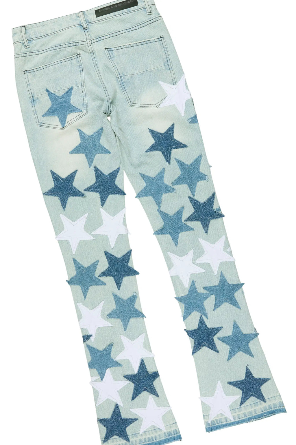 Starlane Light Blue Denim Jacket/Stacked Flare Jean Set