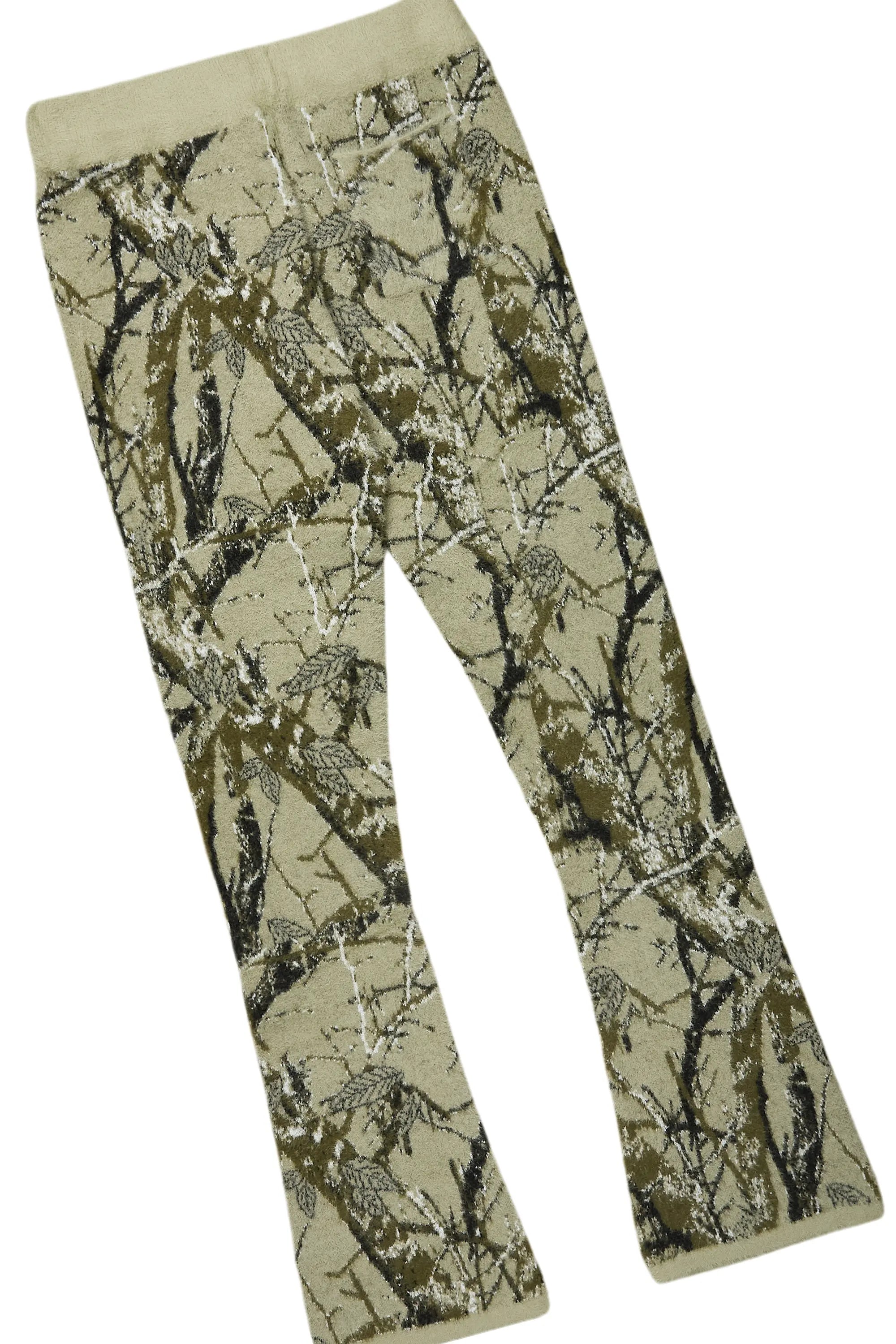 Member Tree Camo Stacked Flare Knitted Mohair Track Set