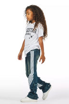 Girls Jaziya Dark Wash Stacked Jean