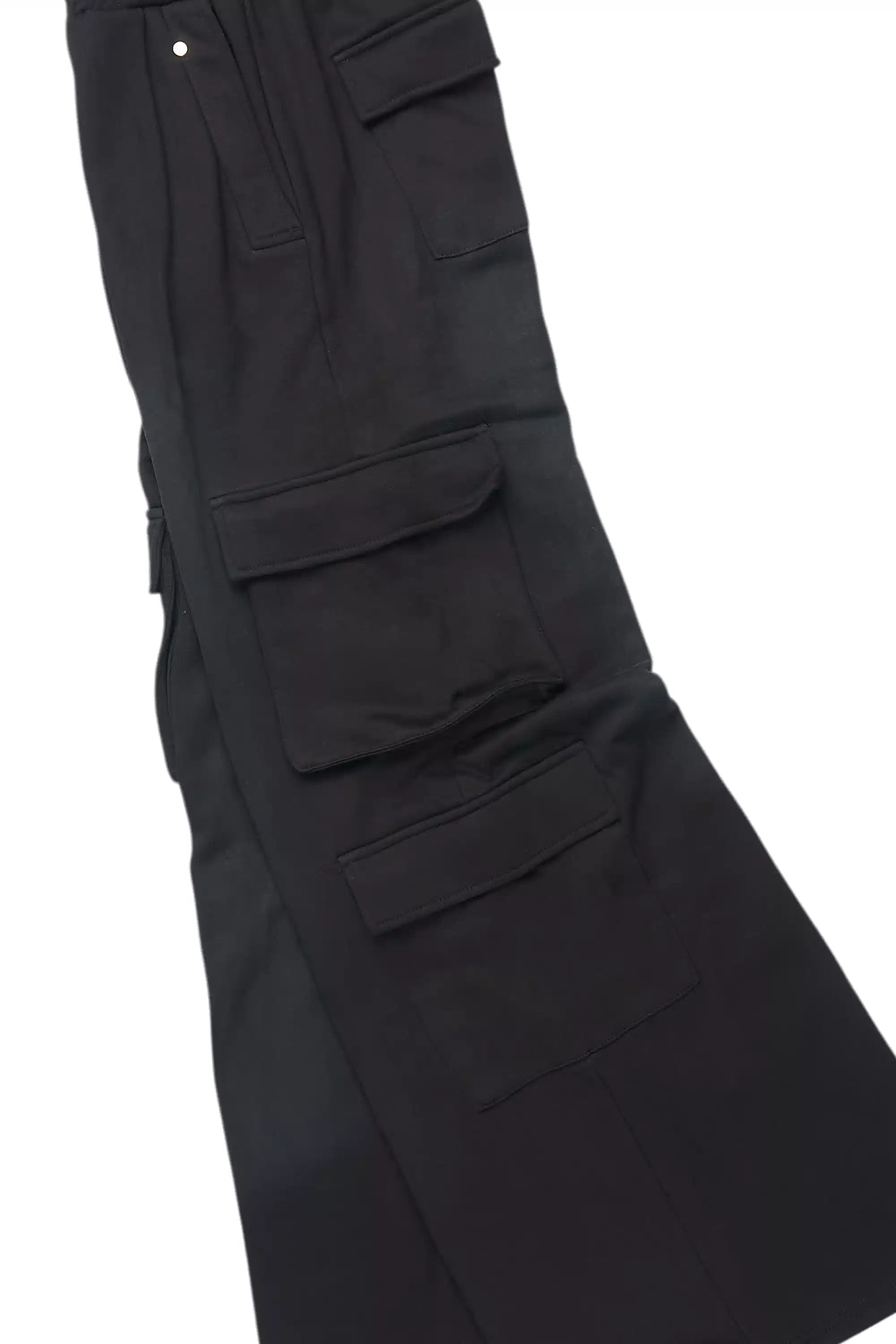 Abilio Black T-Shirt/Baggy Stacked Track Set