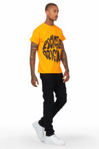 Gaines Black Ripped Slim Straight Jean