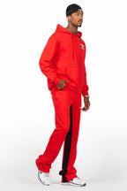 Briggs Red Hoodie/Baggy Fit Pant Set