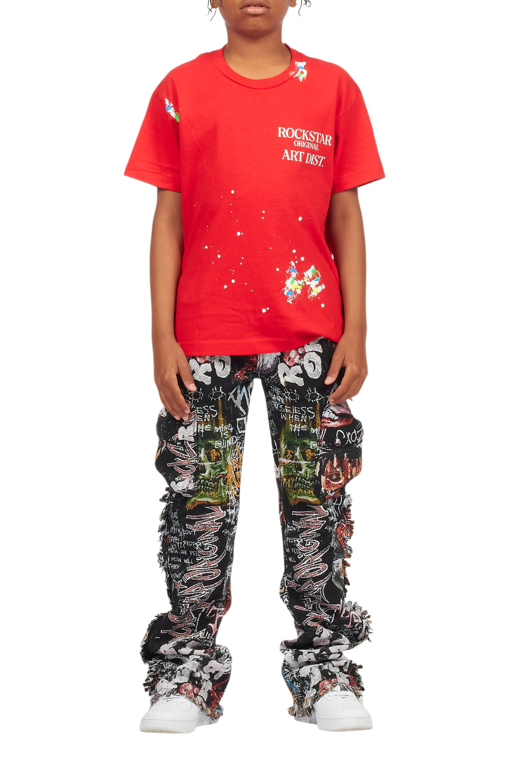 Boys Palmer Red Graphic T-Shirt