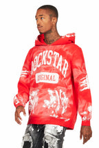 Karlo Red Graphic Painter Hoodie