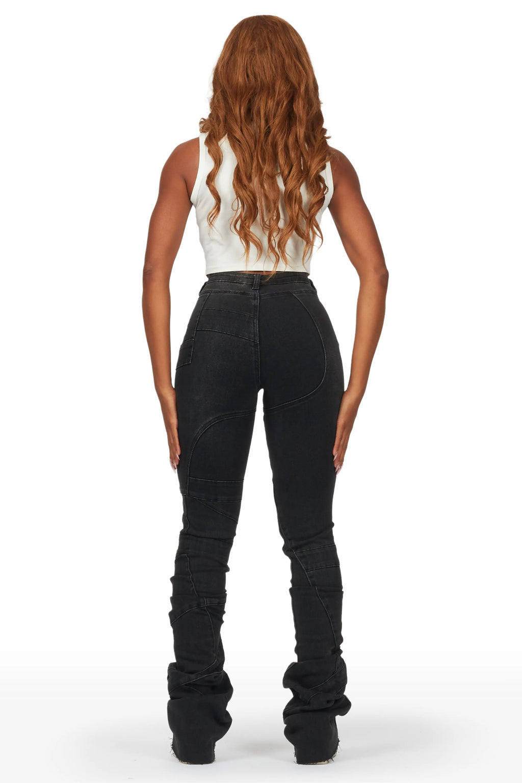 Wynter Black Super Stacked Jean