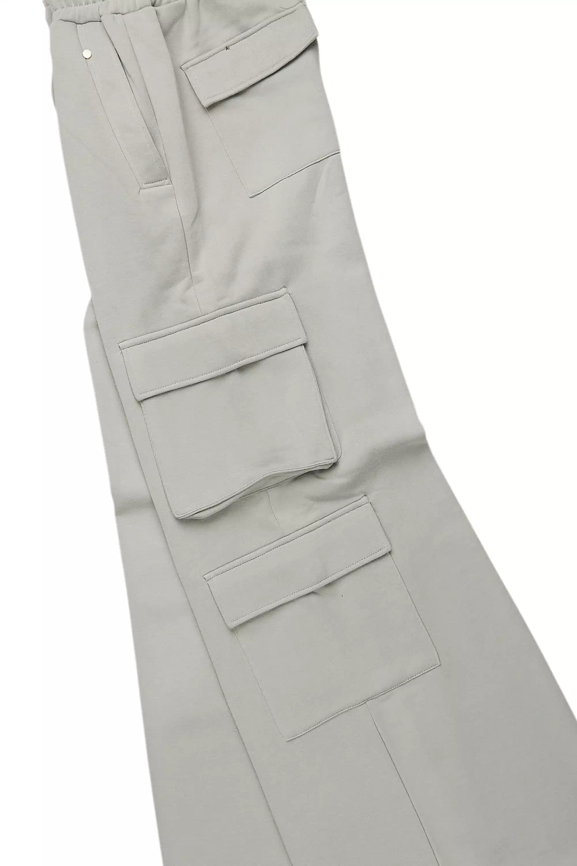 Abilio Grey T-Shirt/Baggy Stacked Track Set