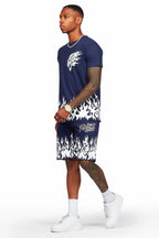 Bubble Navy T-Shirt/Short Set