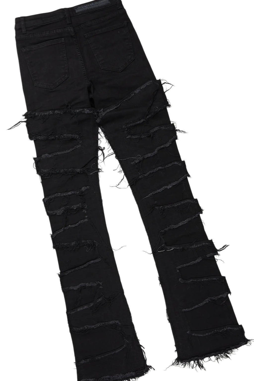 Maisha Black/Fuchsia Hoodie/Super Stacked Jean Set