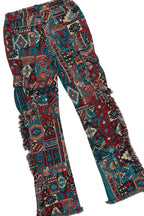 Boys Bloke Navy Hoodie/Stacked Flare Jean Set