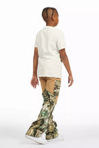 Boys Denka Beige Stacked Fit Jean