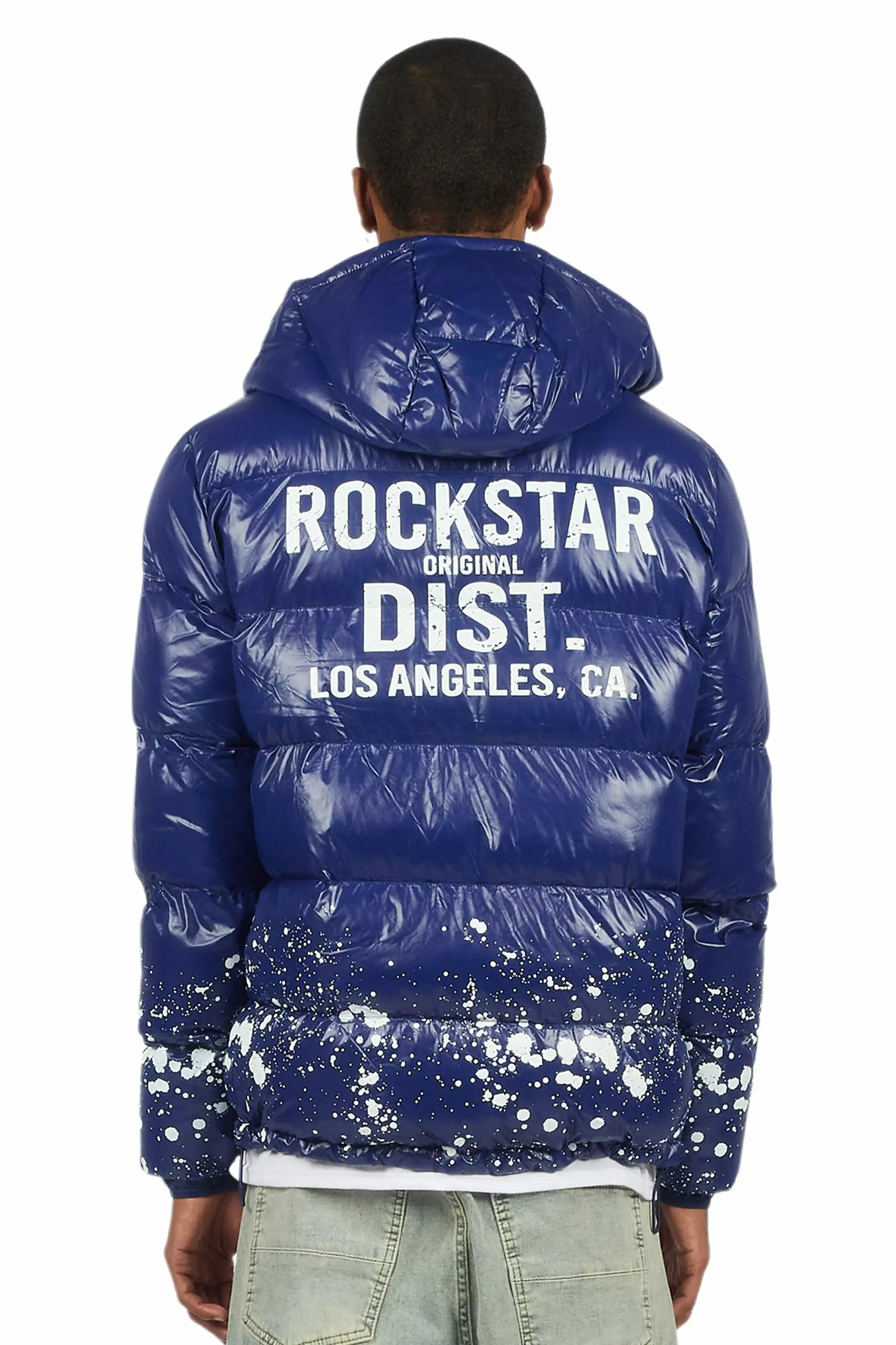 Raffer Navy Heavy Puffer Jacket