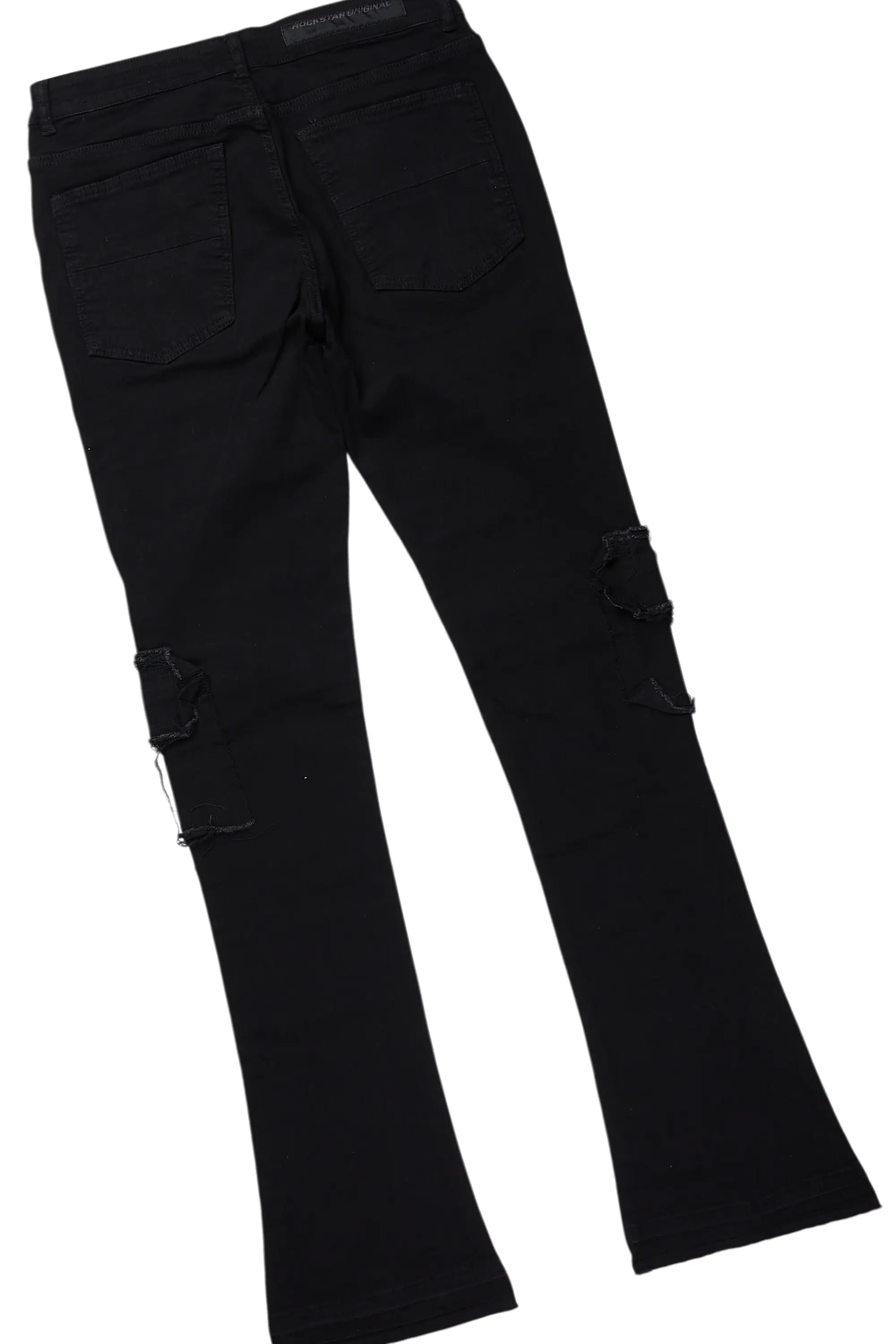 Grill Black/Pink Hoodie/Stacked Flare Jean Bundle