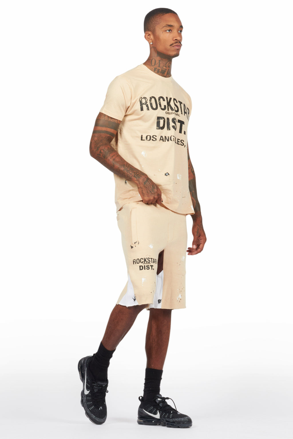 Scottie Beige Painter T-Shirt/Short Set