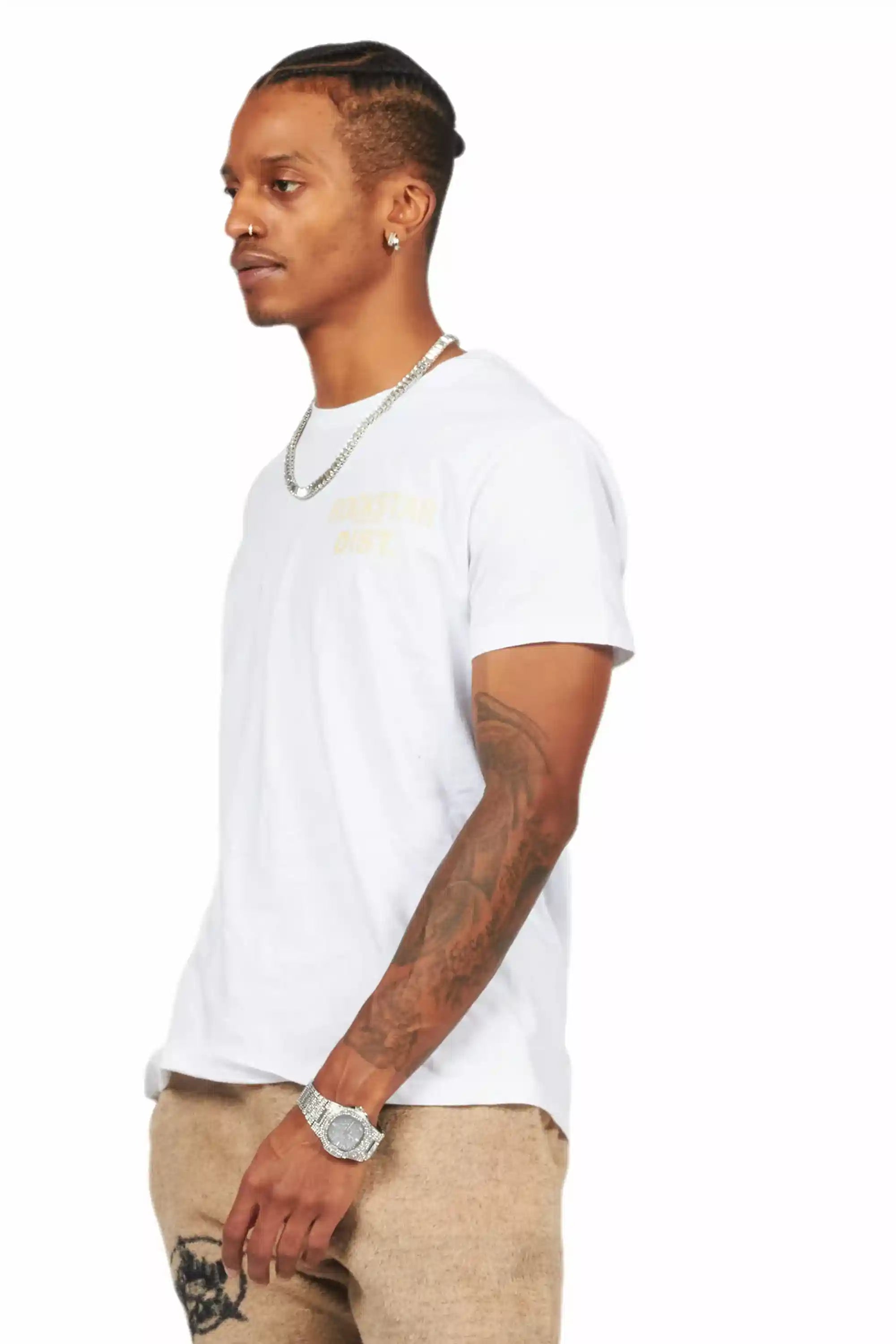 Lake White/Beige Graphic T-Shirt